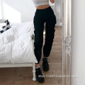 OEM Customized Wholesale Black Cargo Pants Women Custom